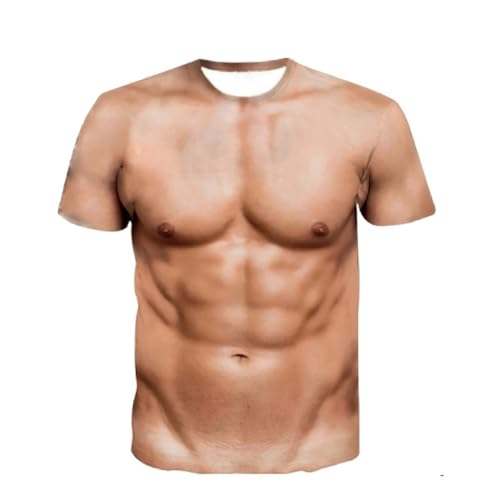 Muskelshirts Herren Shirt Fasching Muskel T-Shirt Rundhals Unisex 3D Drucken Nackter Mann Kostüm Karneval Kostüm Hässliche Tshirts Lustig Tattoo Shirt Bierkostüm Muskelshirts Herren Shirt Fasching Muskel T-Shirt Rundhals Unisex 3D Drucken Nackter Mann Kostüm Karneval Kostüm Hässliche Tshirts Lustig Tattoo Shirt Bierkostüm von Generisch