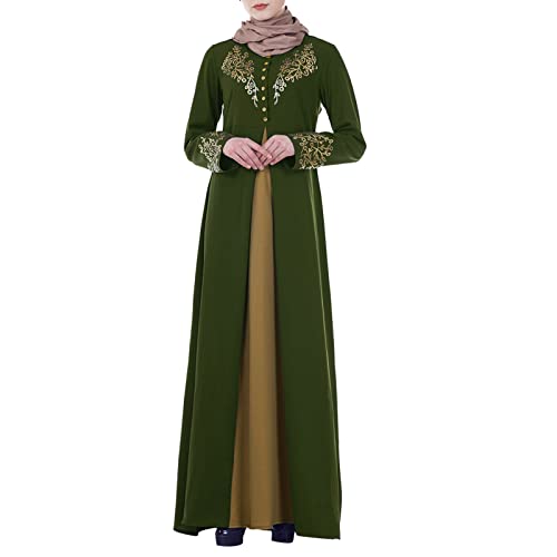 Muslimische Ganzkörper Lang Gebetskleid Abaya Islamische Ramadan Kaftan Robe für Damen Dubai Naher Osten Arabische Spitzen Satin-Robe Schöne Elegant Maxikleid Festliche Langarm Kleider Muslimische Ganzkörper Lang Gebetskleid Abaya Islamische Ramadan Kaftan Robe für Damen Dubai Naher Osten Arabische Spitzen Satin-Robe Schöne Elegant Maxikleid Festliche Langarm Kleider von Generisch