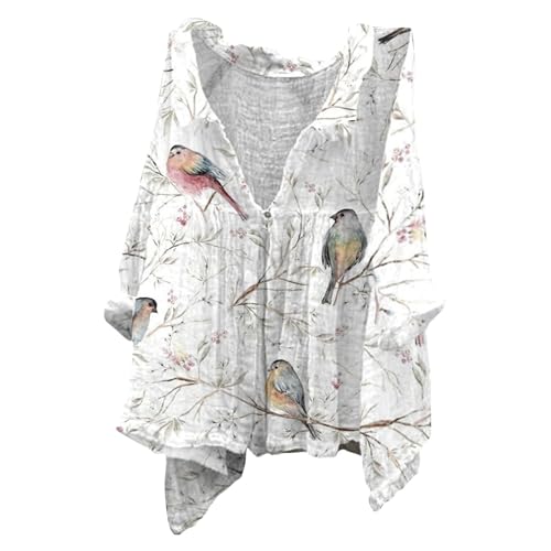 Musselin Bluse Damen Oversized, Blitzangebote des Tages, Leinenbluse Leinen Shirt Leinenhemd Langarm Tshirt V Ausschnitt Bluse Tunika Große Größen Oberteile Sommeroberteile Sommerblusen Leicht von Generisch