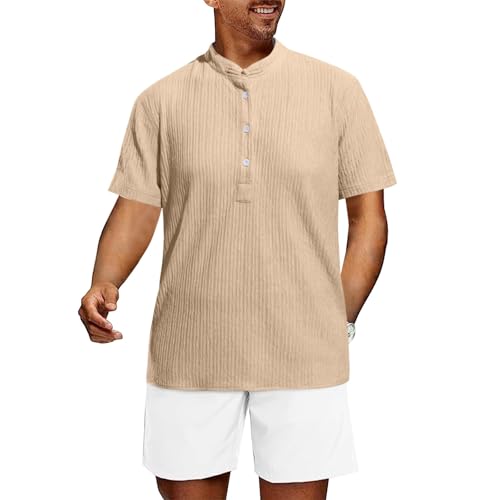 Musselin Hemd Herren Elastizität Streifen Hemd Leicht Komfortabel Atmungsaktiv Leinenhemd Einfarbig Elegant Lange und Kurze Ärmel Hawaii Hemd Boho Style Knöpfe Freizeit Trachtenhemd Sommerhemd Musselin Hemd Herren Elastizität Streifen Hemd Leicht Komfortabel Atmungsaktiv Leinenhemd Einfarbig Elegant Lange und Kurze Ärmel Hawaii Hemd Boho Style Knöpfe Freizeit Trachtenhemd Sommerhemd von Generisch