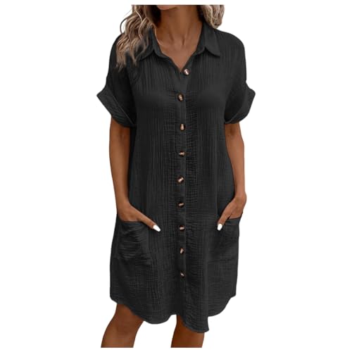 Musselin Kleid Damen Sommer Knielang Musselin Kleid Leinenkleid Midi Blusenkleid Sommerkleid Leinen Leicht Freizeitkleider Midikleid Luftig Große Größen Hemdkleid A Linien Tunika Leinenkleider Musselin Kleid Damen Sommer Knielang Musselin Kleid Leinenkleid Midi Blusenkleid Sommerkleid Leinen Leicht Freizeitkleider Midikleid Luftig Große Größen Hemdkleid A Linien Tunika Leinenkleider von Generisch