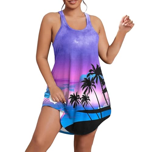 Nachthemd Damen Kurzarm Große Größen Shorty Pyjama Damen Ärmellos Nachtkleid Weich Nachthemden Loose Negligee Sommer Schlafshirt Leicht Nightdress Kuschel Sleepshirt Tanks Camisole Nightgown von Generisch