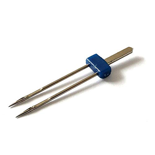Nähnadel Nähmaschine Doppel Twin Pin Needle 2.0/90 Doppelnadel Double Needle (silber Fashion Nähnadel Nähmaschine Doppel Twin Pin Needle 2.0/90 Doppelnadel Double Needle (silber Fashion von Generisch