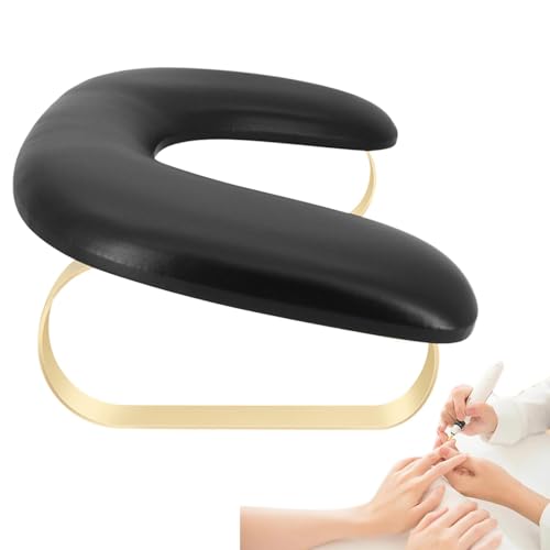 Nagel-Handauflage, PU-Leder, U-förmiges Kissen, Nagelarmauflage, Kissen, Nagel-Schreibtisch-Armlehne für Salon, Heimgebrauch von Generisch