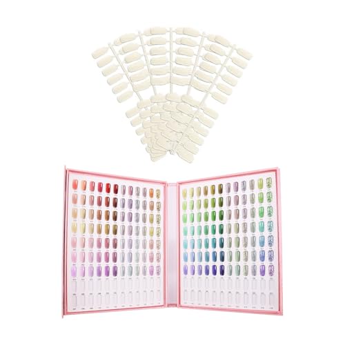 Nagel Musterbuch - Gellack Farbbuch,216 Farben Anzeigekarte für Salon Styling Stationen Frauen Mädchen zur Aufbewahrung und Nagelkunst von Generisch