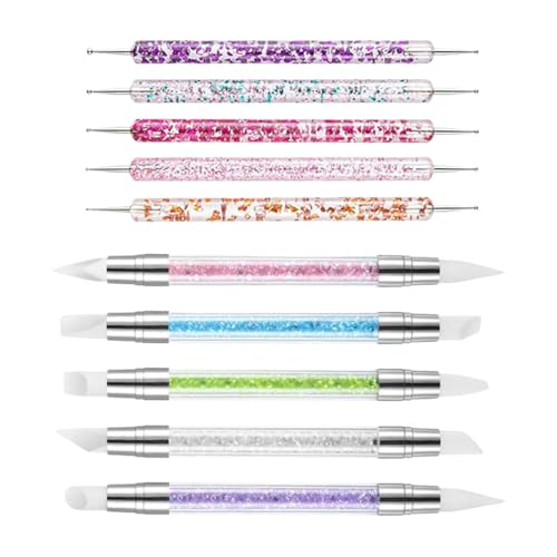 Nagel-Skulptur-Stift | Doppelspitzenstift für Nagelmodellage | Multifunktional für Zuhause, Schule, Reisen und Innenräume Nagel-Skulptur-Stift | Doppelspitzenstift für Nagelmodellage | Multifunktional für Zuhause, Schule, Reisen und Innenräume von Generisch