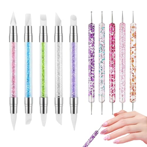 Nagel-Skulptur-Stift – Naill-Art Gel Sculpting Pen | Nägel Kunststift | 10 Stück Doppelendige Strass Nägel Politur Sculpting Tool | Multifunktionaler Fingernagel Schnitzstift für Zuhause, Schule Nagel-Skulptur-Stift – Naill-Art Gel Sculpting Pen | Nägel Kunststift | 10 Stück Doppelendige Strass Nägel Politur Sculpting Tool | Multifunktionaler Fingernagel Schnitzstift für Zuhause, Schule von Generisch