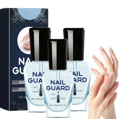 Nagel- und Reparaturserum, Nagelhautöl, Nagelbehandlungsserum, Nagelstärker für beschädigte Nägel, Nagelhärter für und Stärke (3 Stück) von Generisch
