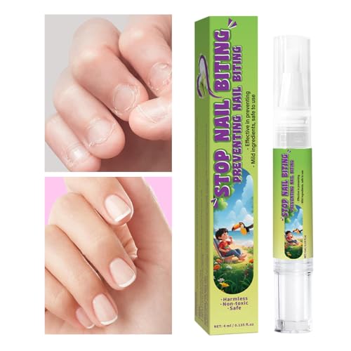 Nagelbeißen Prävention Für Kinder | 4ML Anti Nagelbeißen Lack - Sicherer Daumenlutschen Stopper Für Kleinkinder Unterwegs Frauen Männer von Generisch