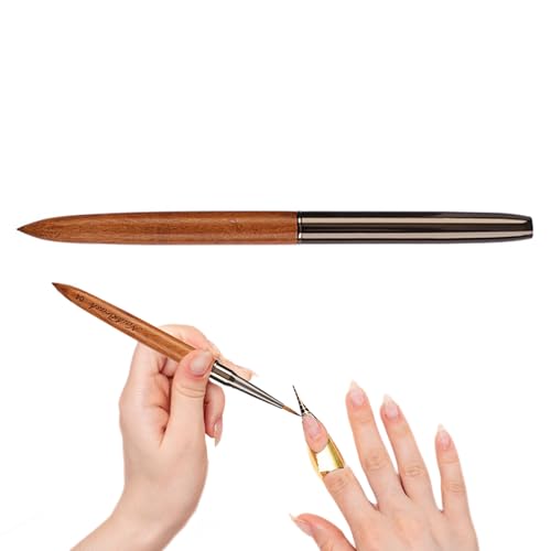 Nageldesign-Pinsel, Detail-Nagelkunstpinsel | Nageldesign-Malpinsel - Nagellackpinsel aus Sandelholz für dünne Details, feine Zeichnungen, lange Linien, für den Heimgebrauch und den professionellen Na von Generisch