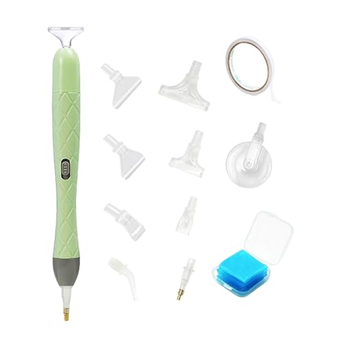 Nageldesign-Werkzeug | Ergonomisches Nagelzubehör Set - Bastelzubehör Mit 9 Austauschbaren Aufsätzen Für Anfänger Kinder Kreative Projekte Zu Hause Nageldesign-Werkzeug | Ergonomisches Nagelzubehör Set - Bastelzubehör Mit 9 Austauschbaren Aufsätzen Für Anfänger Kinder Kreative Projekte Zu Hause von Generisch