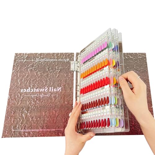 Nagelfarbenbuch - Acrylnagellack -Display -Boardbuch | Übungsständer Binder mit Magnetspitzen Speicherung | Organizer für Salon, das Easy Preview -Probe für Damenprofis Maniküre zeigt von Generisch