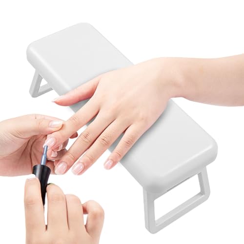 Nagelhandauflage, faltbarer Armhalter, 28 x 10,5 cm, Maniküre-Stützständer, bequemes gepolstertes Kissen, stabile rutschfeste Basis für den Heimgebrauch und professionelle Nagelstudios von Generisch
