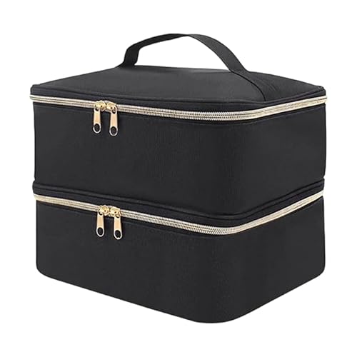 Nagellack Aufbewahrungstasche Wasserdichter Organizer Nagellampe, Doppelschichtiger Tragbarer Nagellack Organizer Für Nageldesign Zubehör, Tragbarer Aufbewahrungsbeutel von Generisch