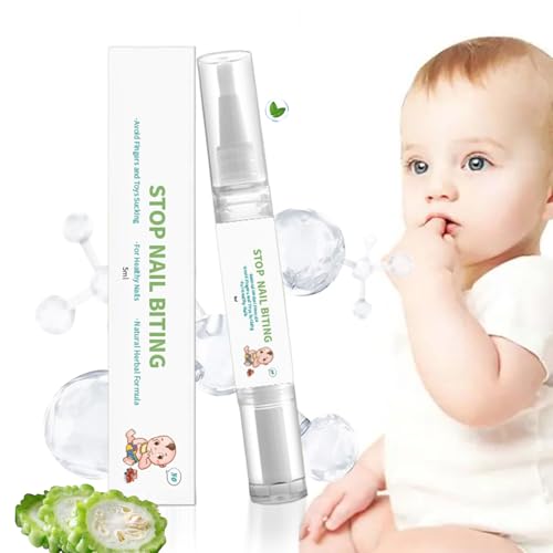 Nagellack Gegen Nägelkauen | Für Erwachsene Kinder Bitterer Nagellack Zur Gewohnheitskontrolle,5ml Mit Unangenehmem Geschmack Zur Unterstützung Gegen Mundkontakt Für Kindergarten Kita Mädchen Jugendli von Generisch