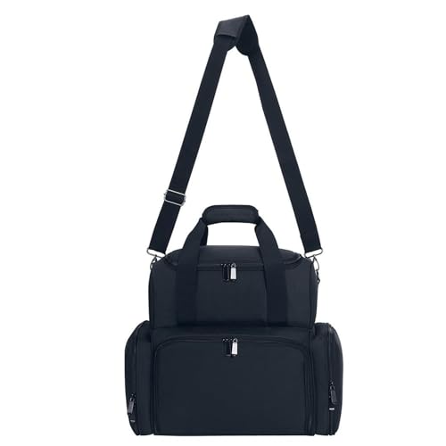 Nagellack-Organizer-Tasche, Reiseetui mit Schultergurt, hält 70 Flaschen, passend für Nagellampe, Werkzeug, Kosmetik, wasserdichtes Äußeres, kompakt, ideal für Frauen zu Hause, unterwegs von Generisch