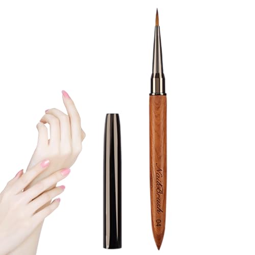 Nagellackpinsel, Pinsel - Nageldesign-Malpinsel - Sandelholz-Nageldesign-Pinsel für den Heimgebrauch und den professionellen Nagelstudio, dünne Details, feine Zeichnung von Generisch