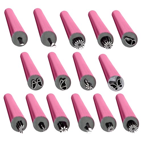 Nagelstempel-Werkzeug – Stift-Set für Stempel, Stempel-Set mit Mustern | Maniküre-Werkzeuge mit transparentem Silikon-Schaber für Mädchen, einfache Anwendung von Generisch