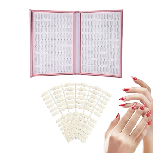 Nail Display Book, Portable Color Chart Holder for 216 Shades, Compact Professional Presentation for Nails Art, Practice, Styling Stations, Salon Storage, Girls, Women Use von Generisch