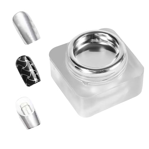 Nail Gel, Reflective Polish Paint, UV LED Art Formula, Chrome Effect for At-Home Styling, Creative Set for New Users, Glossy Fingertip Designs and Finishing Touches von Generisch