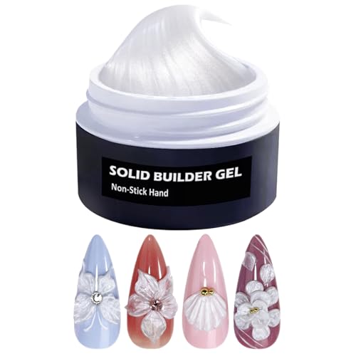 Nail Gel Builder, Solid Nail Polish, Thick Hard Gel Formula, Strengthening Solution Sculpting Extensions, Ideal for Salon Practice Fashion Looks, NailEnhancer for Daily Use von Generisch