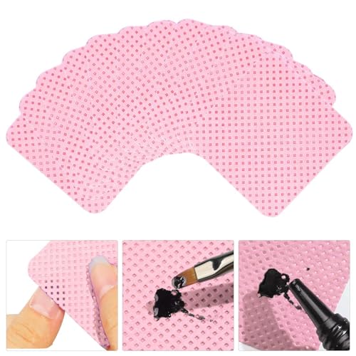 Nail Lint Wipes, 200 Polish Remover Pads, Cleaning Wipes Soft and Square Lint Wipes for Lash Glue, Nail Polish Remover Pads von Generisch