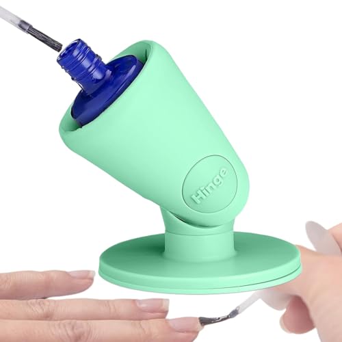 Nail Polish Holder Stand, Anti-Spill Silikon Hinge Nail Polish Holder, Maniküre Display Tools, Nail Polish Accessories, Fingernail Painting Tools for Women and Girls von Generisch
