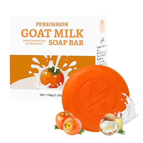 Natürliche Persimmon Seife,Natürliche Desodorierende Und Feuchtigkeitsspendende Feste Seife,für Gesicht und Körper,von Entfernung Körpergeruch für Männer Frauen, Moisturizing,100g (1) von Generisch