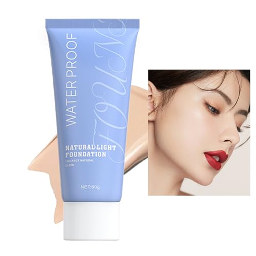 Natürliches Make-up Foundation,Öl Kontrolle Wasserdichter Flüssiger Concealer - Foundation Kosmetik Make-up für Frauen für Alltag Urlaub Dating Reisen von Generisch