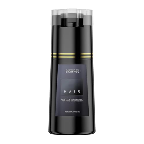 Natürliches Schwarz Haarfarben Shampoo, Haarfarbe Instant 3 in 1, mit Kräuterextrakten, Formel zur Grauhaardeckung, mit Ganoderma und Ginseng für Männer & Frauen,Black Natürliches Schwarz Haarfarben Shampoo, Haarfarbe Instant 3 in 1, mit Kräuterextrakten, Formel zur Grauhaardeckung, mit Ganoderma und Ginseng für Männer & Frauen,Black von Generisch