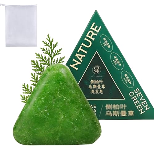 Nature Triangle Shampoo Bar mit Usman Grass zur Ölkontrolle Schuppenbeseitigung stärkt das Haar und reduziert Frizz bei Frauen und Männern (1STÜCK) von Generisch
