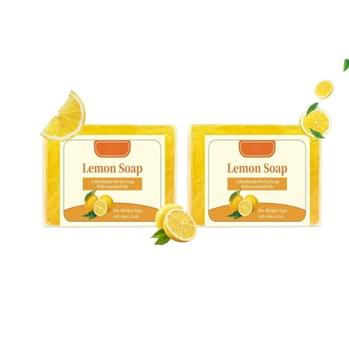 Naturseife Zitrone Seife, Zitrone VC Aufhellende Seife,mit ätherischen Ölen,für Haut Haare Körper Gesicht, Lemon Duschseife Handseife für Männer Frauen, Feuchtigkeitsspendend & Tiefenreinigend (2) Naturseife Zitrone Seife, Zitrone VC Aufhellende Seife,mit ätherischen Ölen,für Haut Haare Körper Gesicht, Lemon Duschseife Handseife für Männer Frauen, Feuchtigkeitsspendend & Tiefenreinigend (2) von Generisch