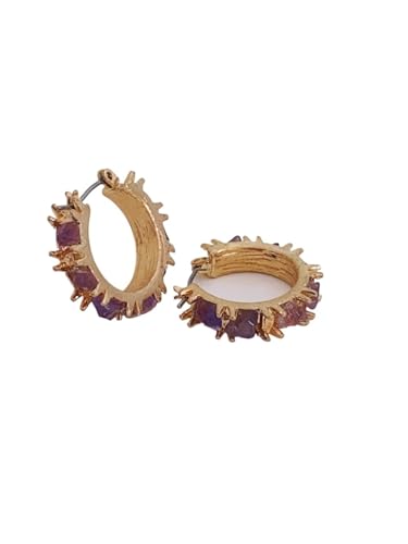 Naturstein Creolen - Handgemachte böhmische Anhänger für den eleganten täglichen Stil von Frauen, Einheitsgröße von Generisch