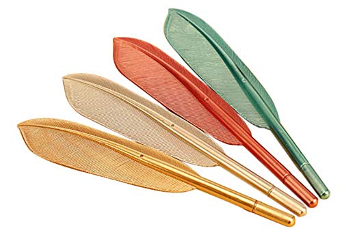 Nette kreative Kugelschreiber Federform Gel-Tintenroller, nette kreative Schreibwaren und Studenten-Geschenk-Stifte tragbar und nützlich von Generisch