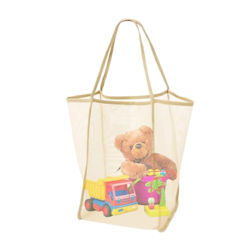 Netz-Strandtasche – Netz-Strandtasche, faltbare Tasche, sanddichte Handtasche, großes Fassungsvermögen mit Reißverschluss für Reisen, Pool, Urlaub, wasserdicht, leicht, Schultertasche für Damen und Netz-Strandtasche – Netz-Strandtasche, faltbare Tasche, sanddichte Handtasche, großes Fassungsvermögen mit Reißverschluss für Reisen, Pool, Urlaub, wasserdicht, leicht, Schultertasche für Damen und von Generisch