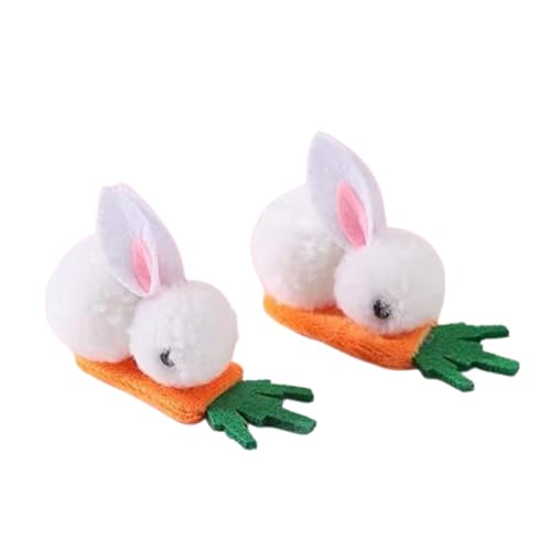 Neue Haarspangen mit Osterhasen, Kopfbedeckung für Halloween-Partykostüme, süße Hasen-Dekorationen (2pc-a,One size) von Generisch