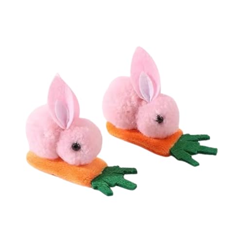 Neue Haarspangen mit Osterhasen, Kopfbedeckung für Halloween-Partykostüme, süße Hasen-Dekorationen (2pc-b,One size) von Generisch