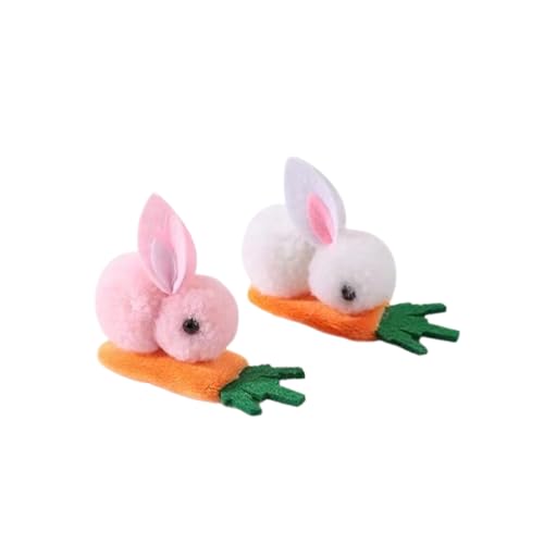 Neue Haarspangen mit Osterhasen, Kopfbedeckung für Halloween-Partykostüme, süße Hasen-Dekorationen (2pc-c,One size) von Generisch
