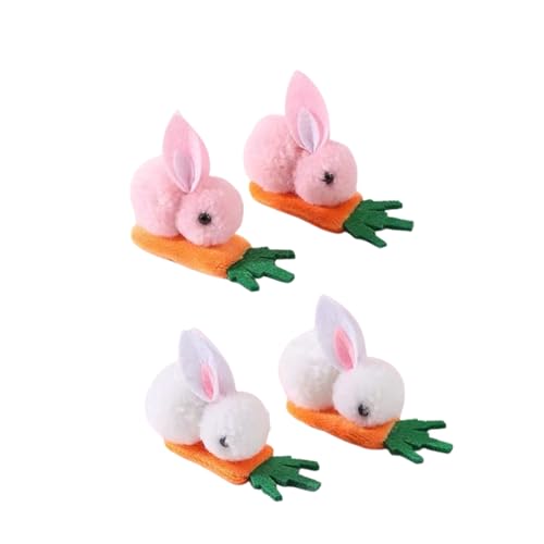 Neue Haarspangen mit Osterhasen, Kopfbedeckung für Halloween-Partykostüme, süße Hasen-Dekorationen (4pc-a,One size) von Generisch