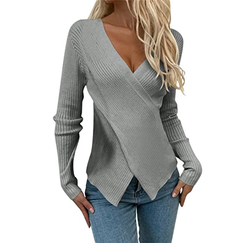 Neue Herbstmode Damen - Winterpullover Damen Oversize Shirt Teenager Mädchen Halloween Pullover Strickpullover Tshirt Teenager Mädchen Herbst Outfit Damen Oberteile Damen Langarm Damen Pullover Sommer von Generisch