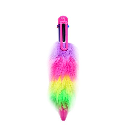 Neuheit Plüsch Kugelschreiber 0,5mm Feine Spitze Schreiben Unterschrift Stift Schule Bürobedarf Schreibwaren für Kinder Kinder Student Geschenk Langlebig und nützlich von Generisch