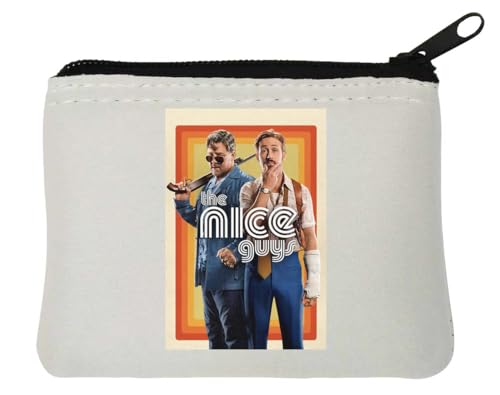 Nice Guys Ryan Gosling and Russell Crow Neopren-Geldbörse, 10 x 11 cm, Weiß von Generisch