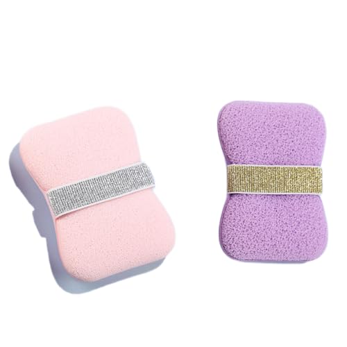 Nicelifehack Double-Sided Bath Foaming Bag - Mesh Soap Pouch & Quick Lather, for Exfoliating, Quick Drying for Men Women (Coarse-Purple + Fine-Pink) von Generisch