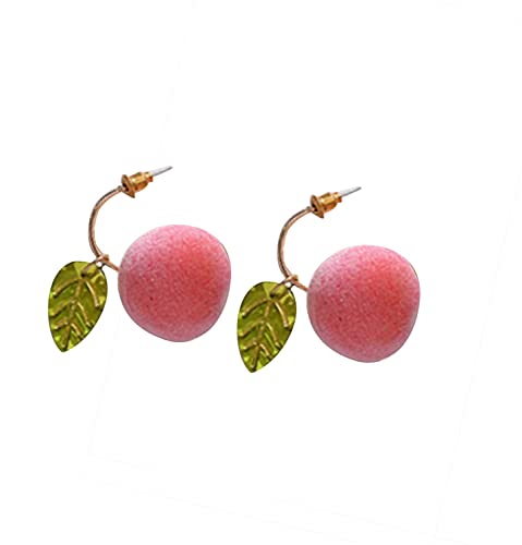 Niedliche, kreative Hängeohrringe mit rosa Pfirsich mit Blättern, für Damen und Mädchen, Charm, Obst-Creolen, Schmuck, Geschenke, praktische Behandlung Niedliche, kreative Hängeohrringe mit rosa Pfirsich mit Blättern, für Damen und Mädchen, Charm, Obst-Creolen, Schmuck, Geschenke, praktische Behandlung von Generisch