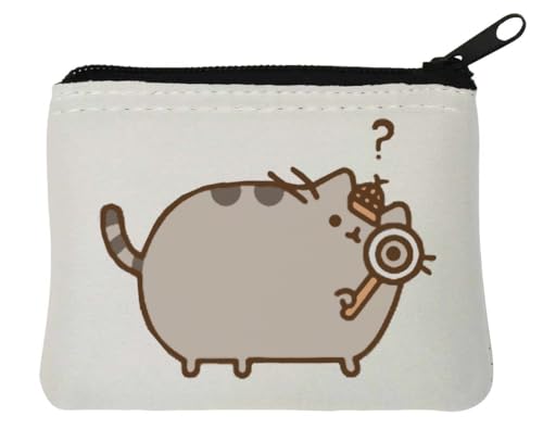 Niedliche Detektiv-Katze, Neopren-Geldbörse, 12 x 9 cm, Weiß Niedliche Detektiv-Katze, Neopren-Geldbörse, 12 x 9 cm, Weiß von Generisch