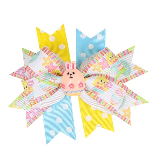 Niedliche Haarschleifen – Mädchen-Schleifen für Haar-Accessoires, modische Haarspangen mit Hasen-Punkten, Kinder-Partygeschenke von Generisch