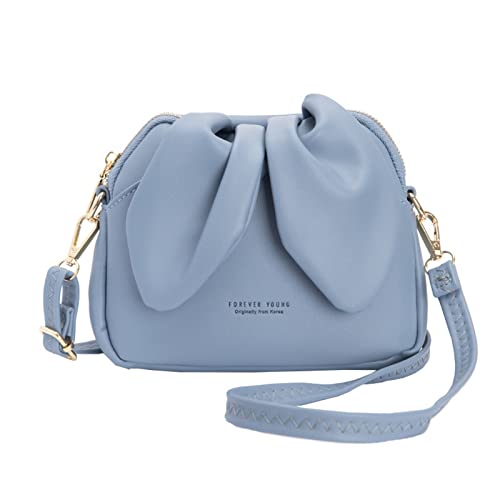 Niedliche Hasenohr Mädchen Handtasche Damen Clutch Umhängetasche Handytasche Große Taschen Damen (Blue, One Size) von Generisch