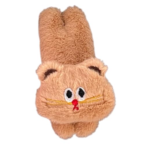 Niedliche Plüsch-Haarspangen – kleine Katzenhaarschleifen – rutschfeste Stofftier-Haarspangen, kreative Katzenform, tragbarer Haarschmuck, Haarspange für Frauen im Freien von Generisch