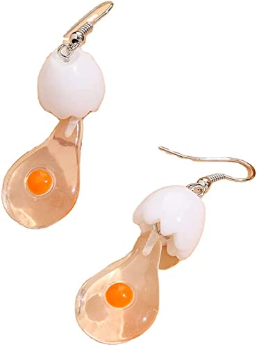 Niedliche Spiegeleier-Lampen-Ohrringe für Frauen, lustiges Schmuckgeschenk, bequem und praktisch von Generisch