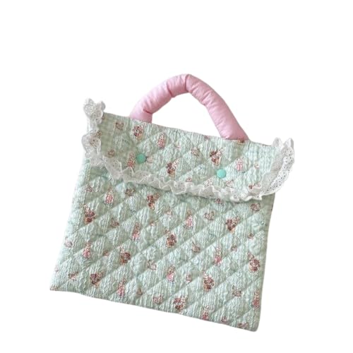 Niedliche Spitze Laptop tasche, gepolsterte weiche tragbare Reise handtasche, Girly Pendler tasche von Generisch